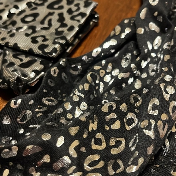 Matching Set - Infinity Scarf & Wristlet Animal Print with Foil Accents - Picture 4 of 16